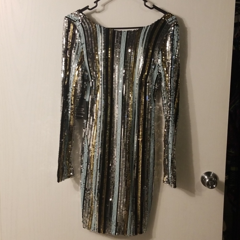 Multi colored sequence party dess